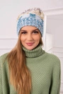 Fleecová čepice Dolores K303 marine+kiwi+brown