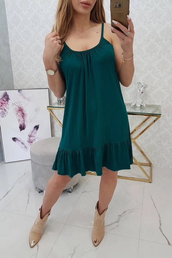 Dünnes Trägerkleid grün