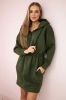 Insulated dress with a hood khaki