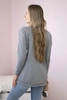 Sweater with front pockets grey