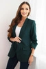 Women's unbuttoned blazer with lining S/M dark green