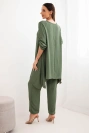 Set of blouse + pants with pendant light khaki