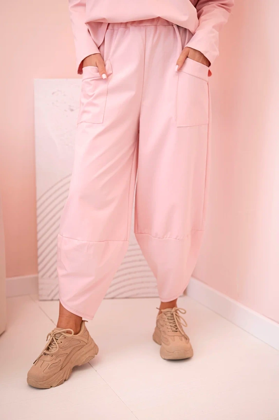 Set of new punto sweatshirt pants powder pink