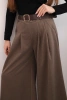Women's wide-leg pants with a belt fango
