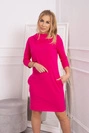 Kapuzenkleid mit Taschen fuchsia
