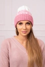 Moteriška kepurė Samara K346 powder pink+ecru