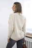 Pullover mit Flechtbindung beige