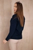 Sweater high neck navy blue
