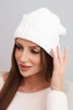 Czapka z polarem Sylwia K244 biela