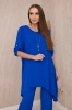 Set Bluse + Hose mit Anhänger kornblumenblau