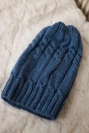 Cap with fleece Iwona K221 jeans