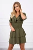 Waisted dress khaki