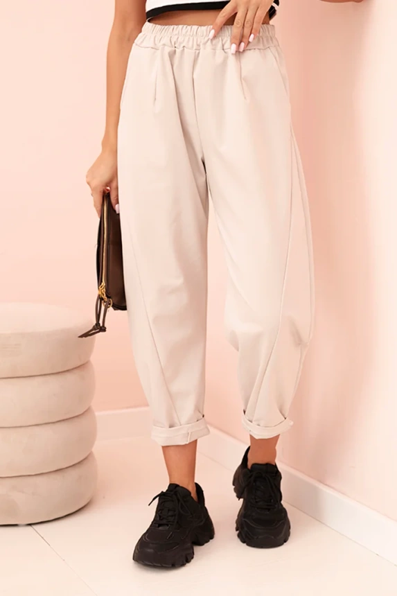 Hose mit Taschen Summer Punto Dunkelbeige