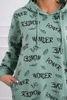 Sweatshirt with inscriptions dark mint