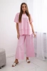 Новый набор пунто блузка + брюки светло-розовый
