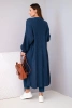 Long cardigan sweater dark denim