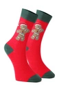 Unisex Weihnachtsstrümpfe als Geschenk – Set mit 3 Paaren Rentier, Plätzchen und Nikolaus