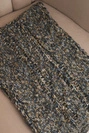 Women's thick melange wool winter wrap chimney jeans+khaki