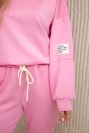 Set sweatshirt + pants buttery fabric light pink