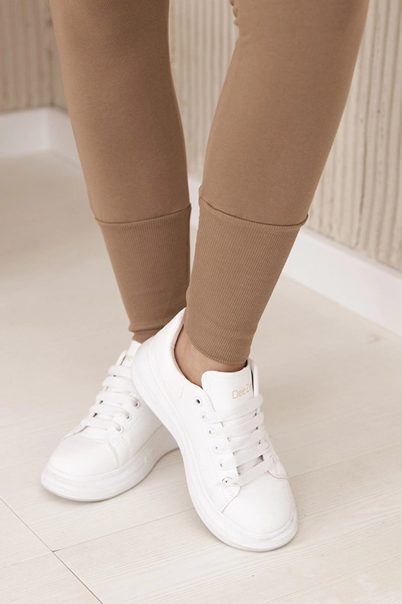 Set mit breiten Rippenbündchen camel