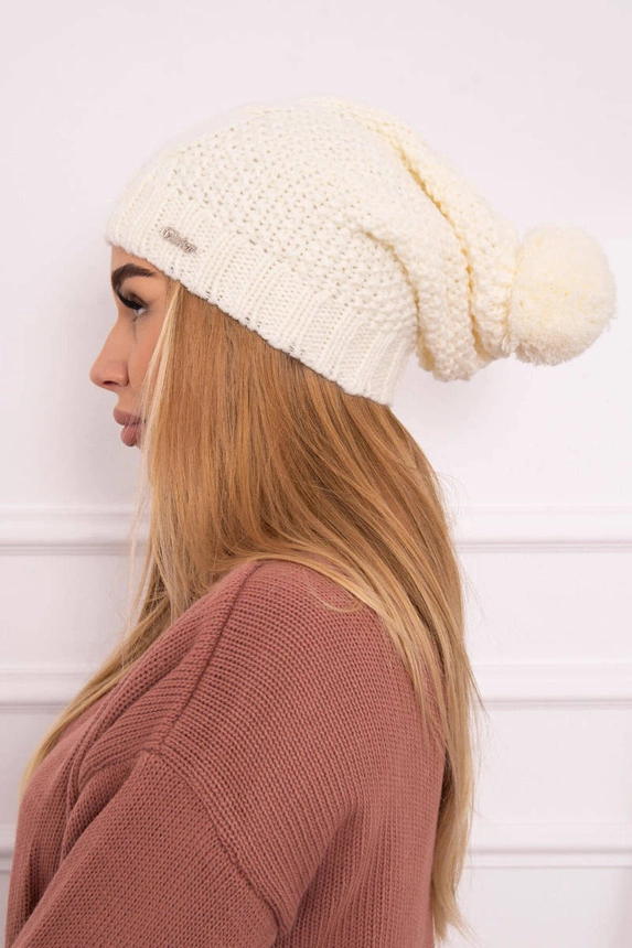 Carolina Fleecemütze K243 ecru