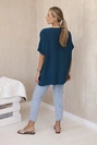 Oversized blouse with pendant nautical
