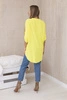Blouse with a longer back yellow