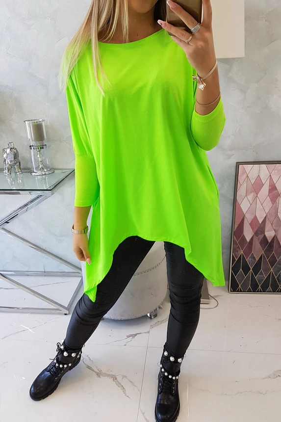 Blouse oversize green neon