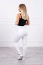 Umstands-Denim-Hose weiß