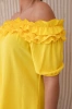 Испанская блузка с небольшой оборкой жёлтый