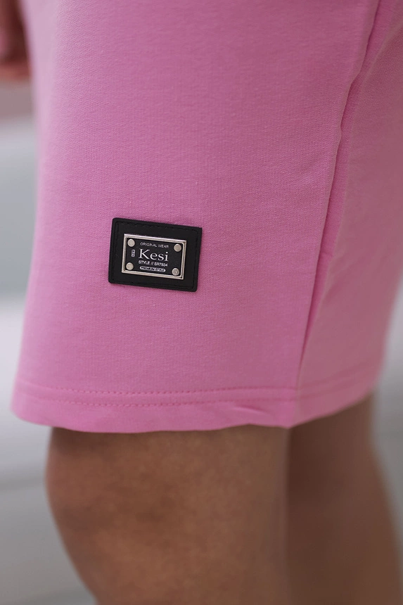 Dress tied at the neck pink