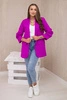 Elegant jacket with lapels violet