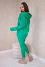 3 in 1 džemperio, marškinėlių, marškinėlių su kapišonu ir tamprės rinkinys, žalias