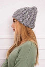 Women's cap Eliza K205 gray + purple