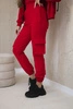 Set 3 in 1 sweatshirt + top + pants red
