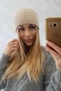 Tenká čepice Veronica K249 béžová