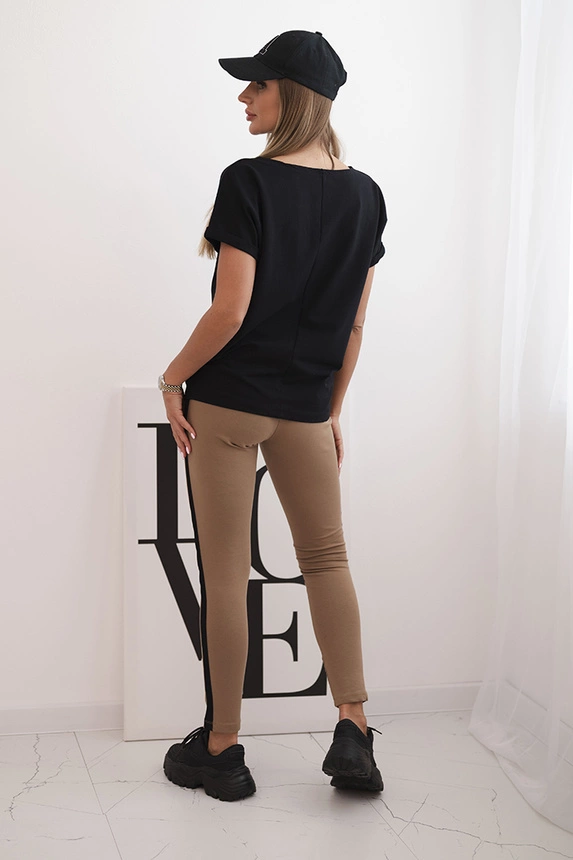 Musselin-Set Bluse + Hose Hellrosa