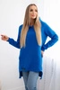 Insulated sweatshirt with longer back mauve blue