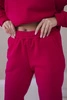 Insulated set with a sweatshirt tied at the bottom fuchsia