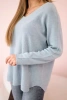 Pullover mit V-Ausschnitt grau