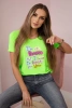 Blouse with print Perfect green neon