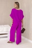 Set of blouses with pants dark purple