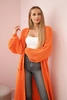 Sweater long cardigan orange