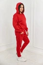 Insulated set sweatshirt + pants red