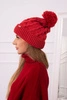 Cap with fleece Wanda K281 red
