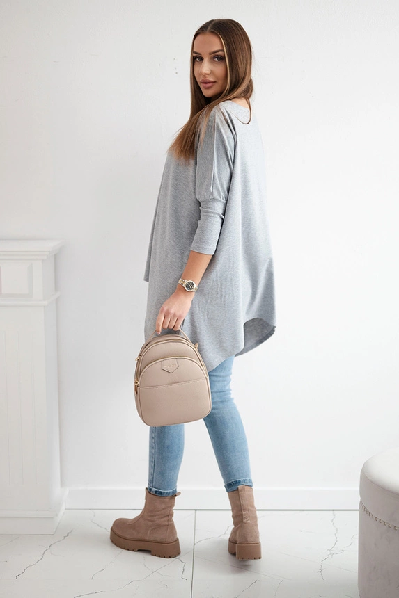 Blouse oversize gray