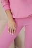 Set of cotton sweatshirt + leggings light pink