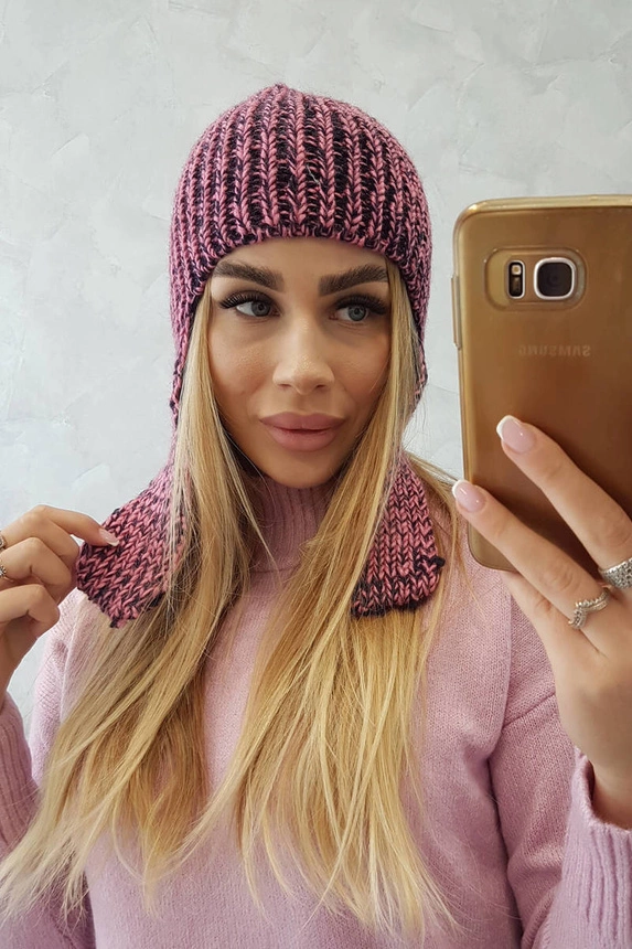 Dámská klapka na uši Jana K314 fialová+zelená