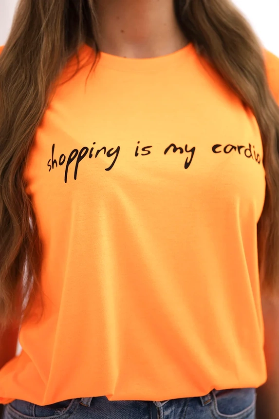 Blouse Shopping is my cardio orange neon