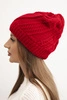 Women's winter hat made of wool K441 red